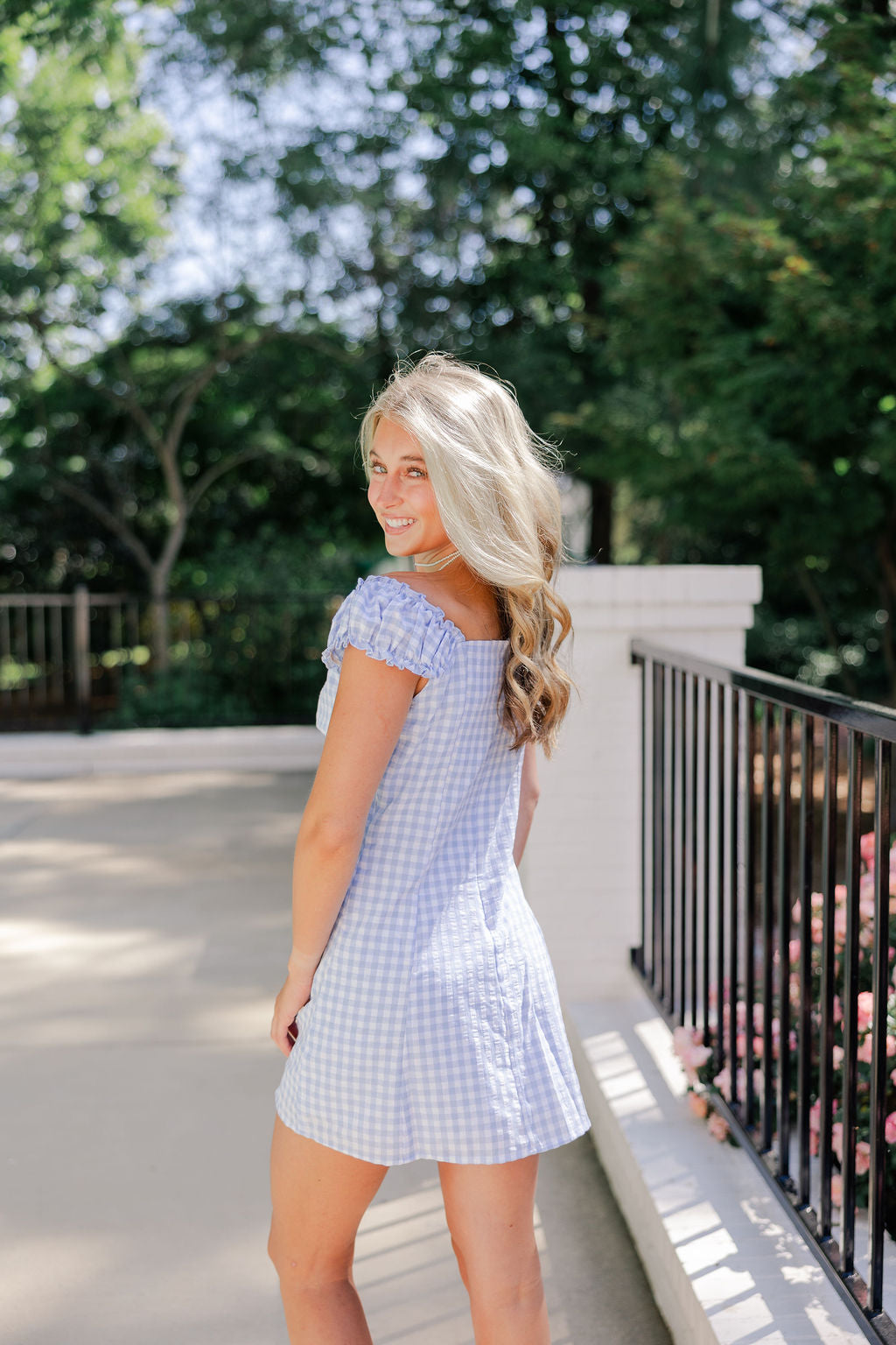 Gingham Button Up Dress