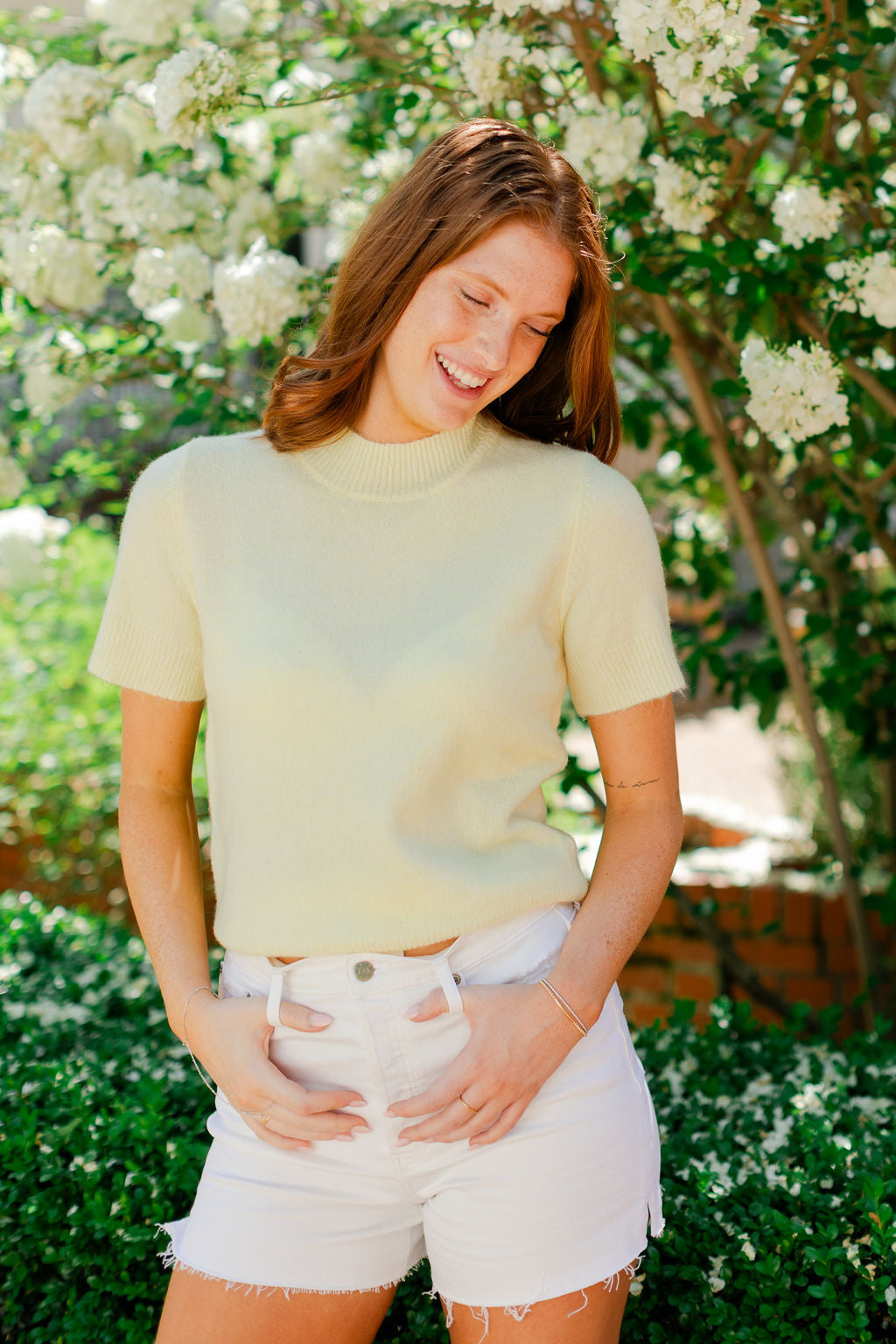 Soft Short Sleeve Sweater