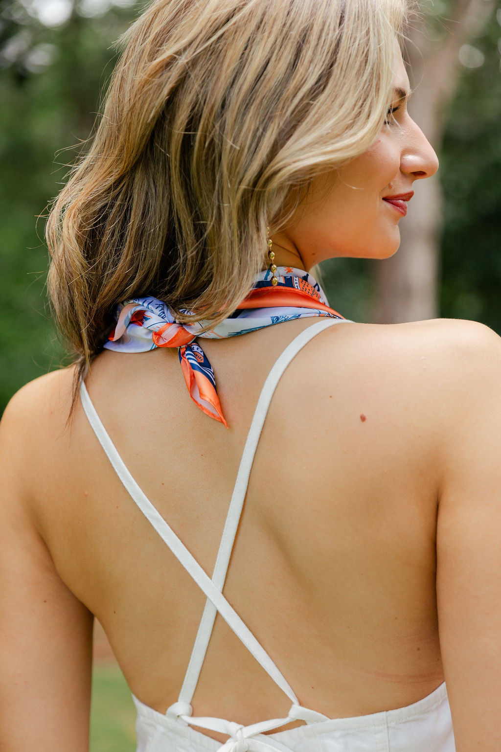 Open Back Denim Romper