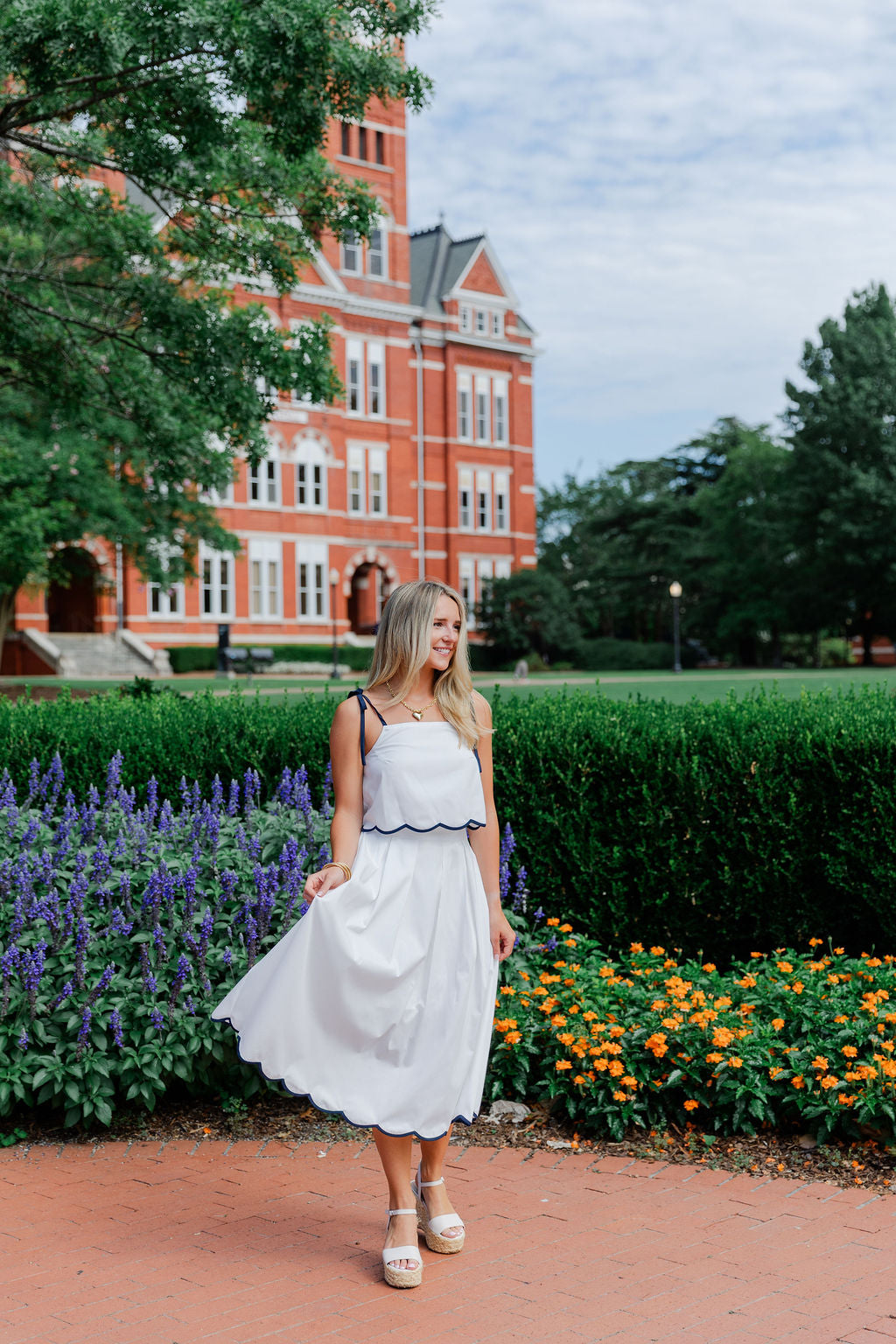 Scallop Hem Skirt