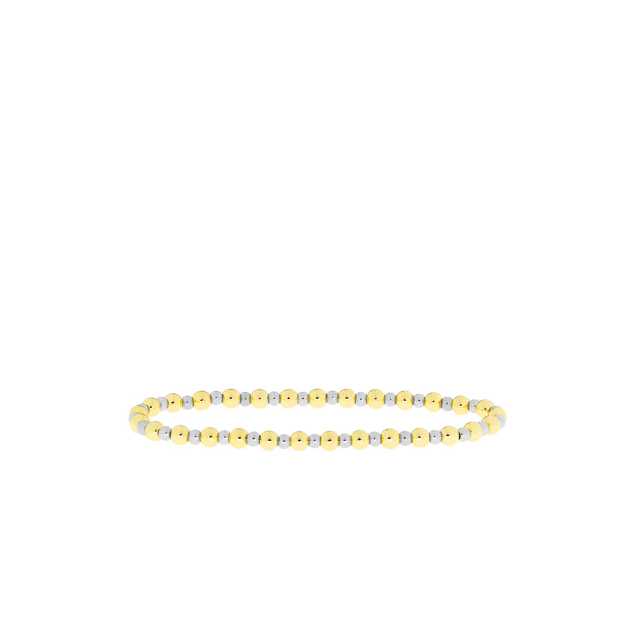 BRASS BALL BRACELET GOLD/SILVER