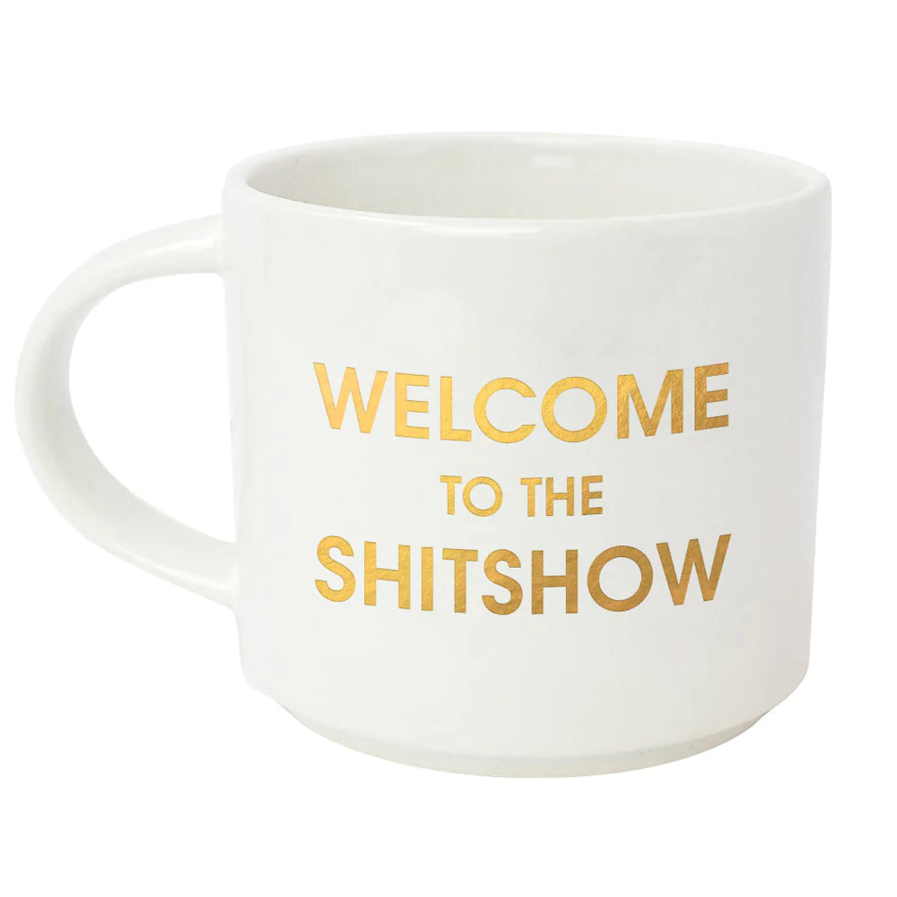 CHEEKY GOLD FOIL COFFEE MUG