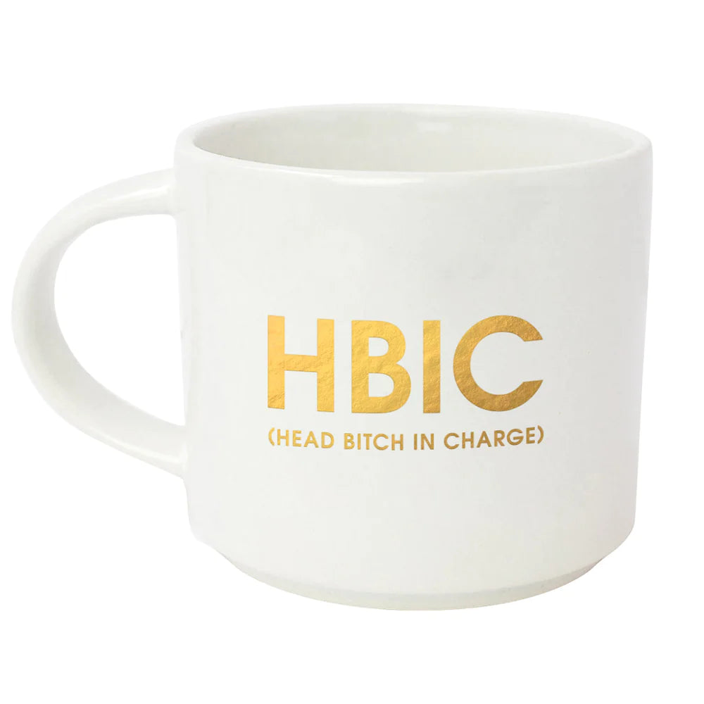 CHEEKY GOLD FOIL COFFEE MUG