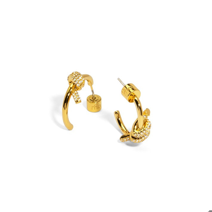 Knotted Small Hoop Earring