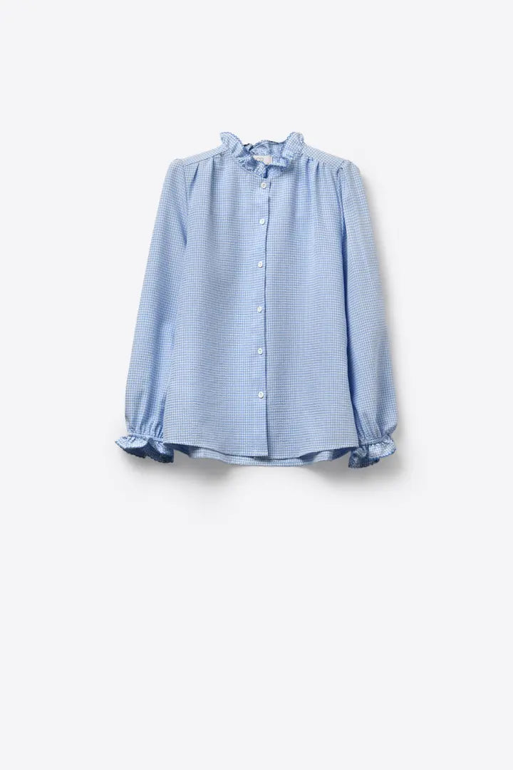 Ruffle Edges Button Up Shirt