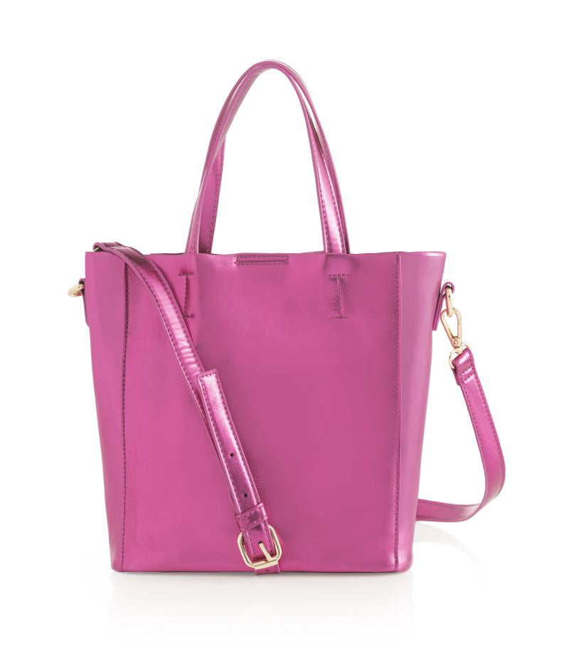 METALLIC MADDIE MINI TOTE