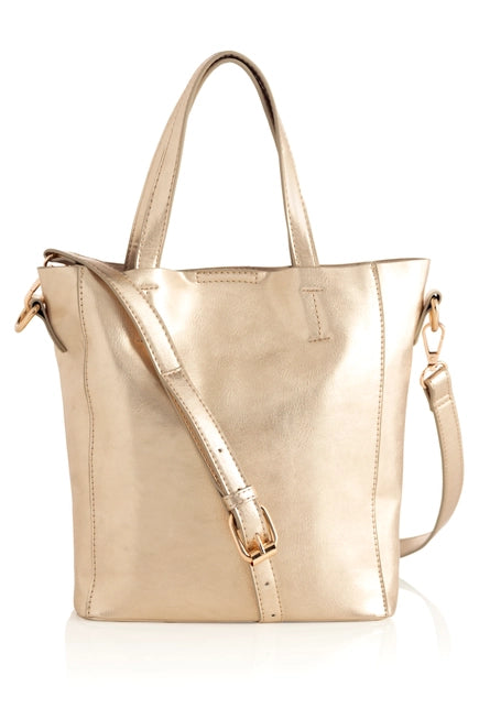 METALLIC MADDIE MINI TOTE