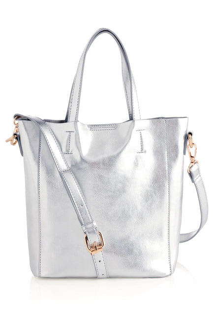 METALLIC MADDIE MINI TOTE