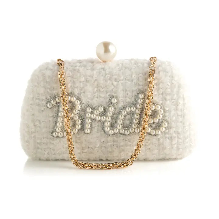 FAUX PEARL BRIDE MINAUDIERE CLUTCH