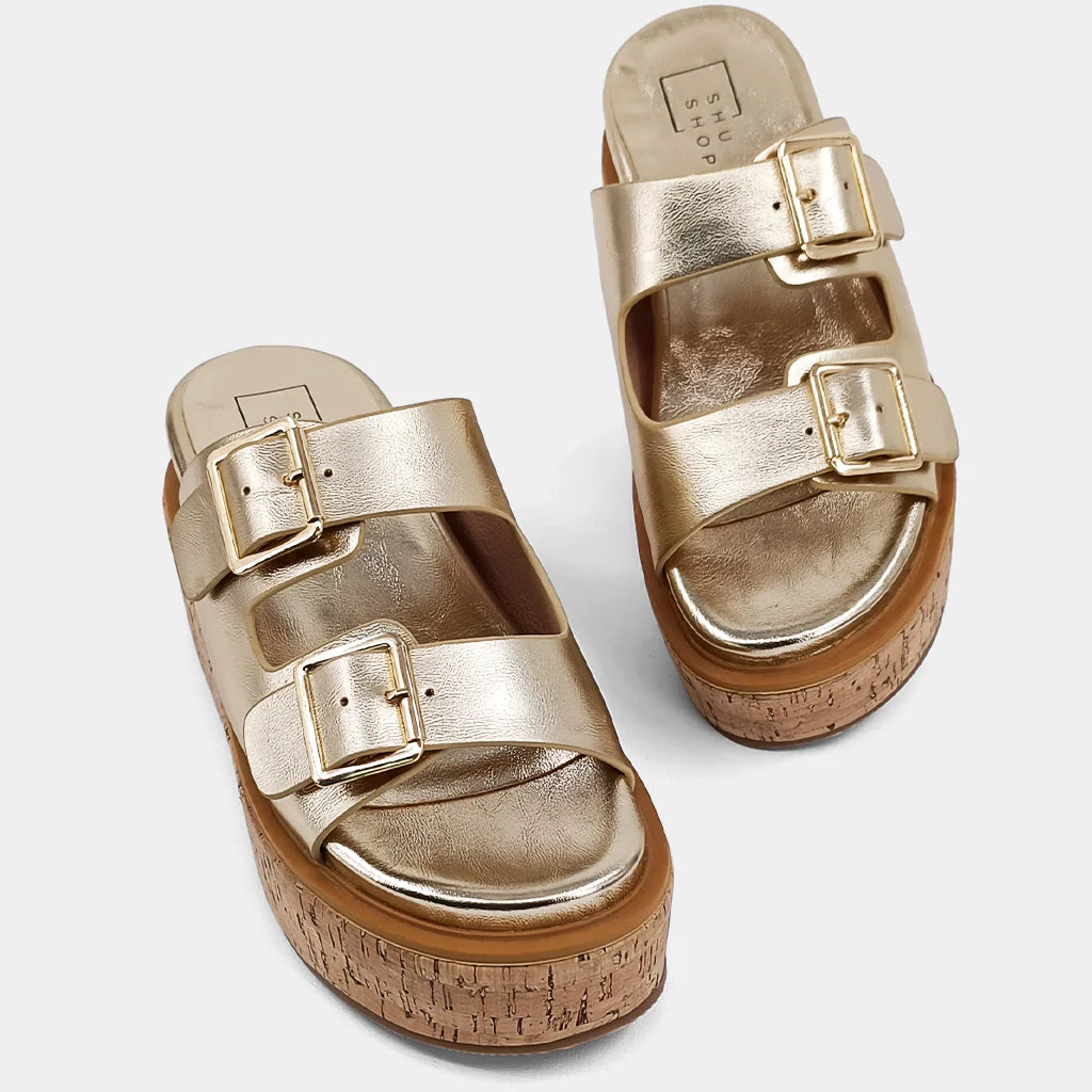 Lucinda Leather Slide Sandal