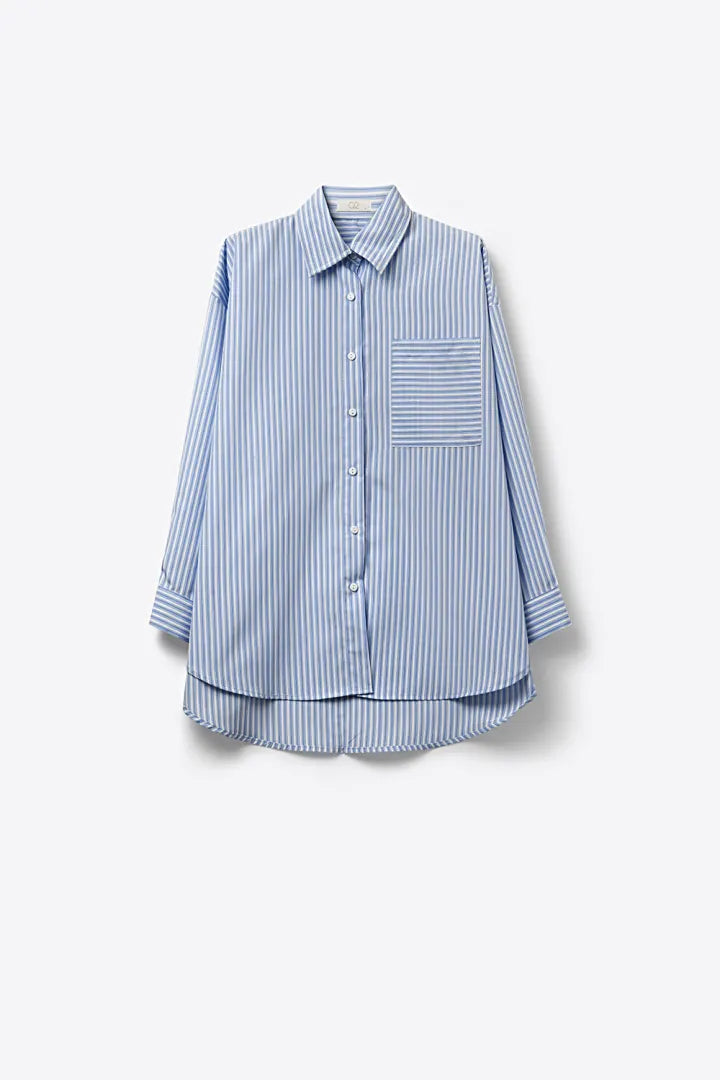 Striped Button Up Top