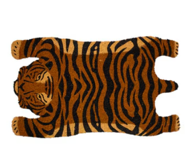 Tiger Shaped Coir Doormat