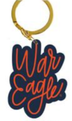 Acrylic Auburn Keychains