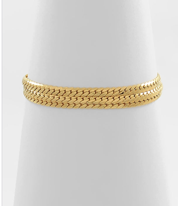 Herringbone Chain Stainless Steel Bracelet