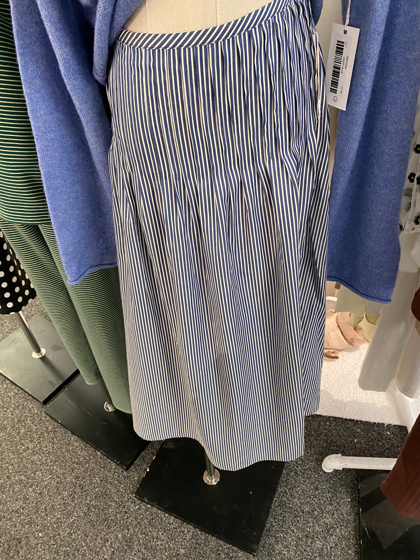 Striped Midi Skirt