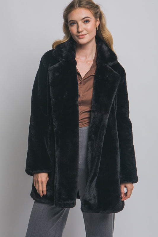 Long Faux Fur Coat