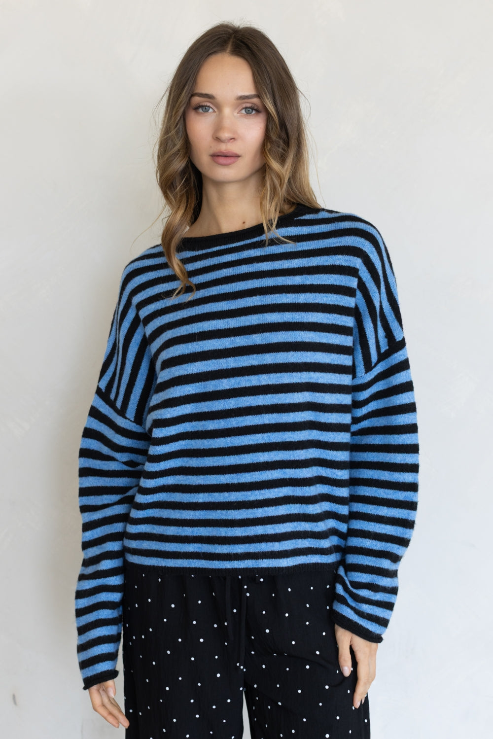 Blue Combo Stripe Piper Pullover