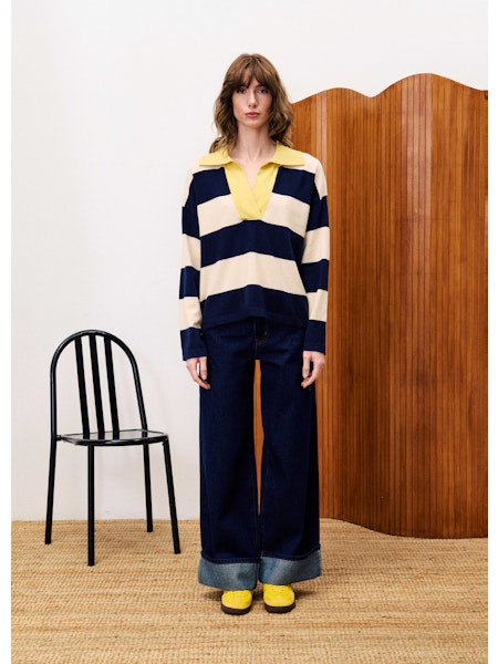 Stripe Contrast Sweater