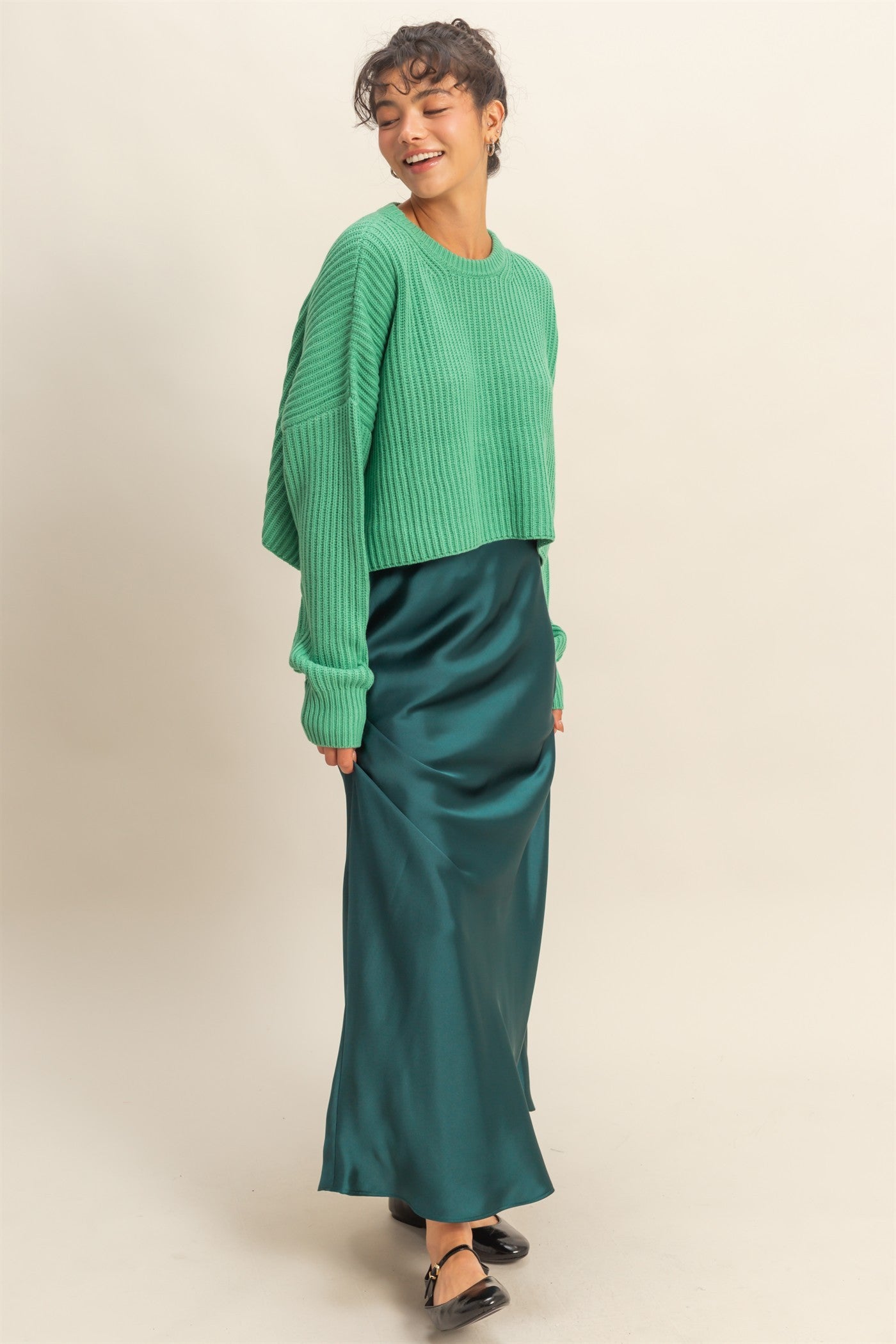 Satin Maxi Skirt
