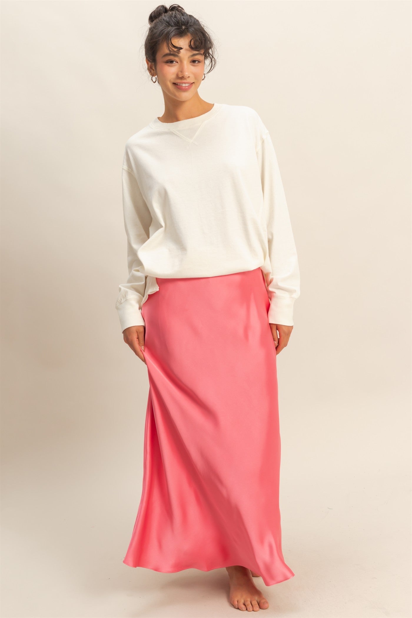 Satin Maxi Skirt