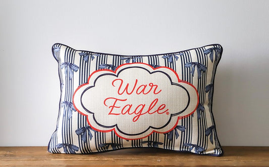 War Eagle Bow Pattern Pillow