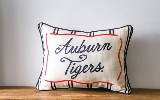 Auburn Tigers Collegiate Stripe Pillow