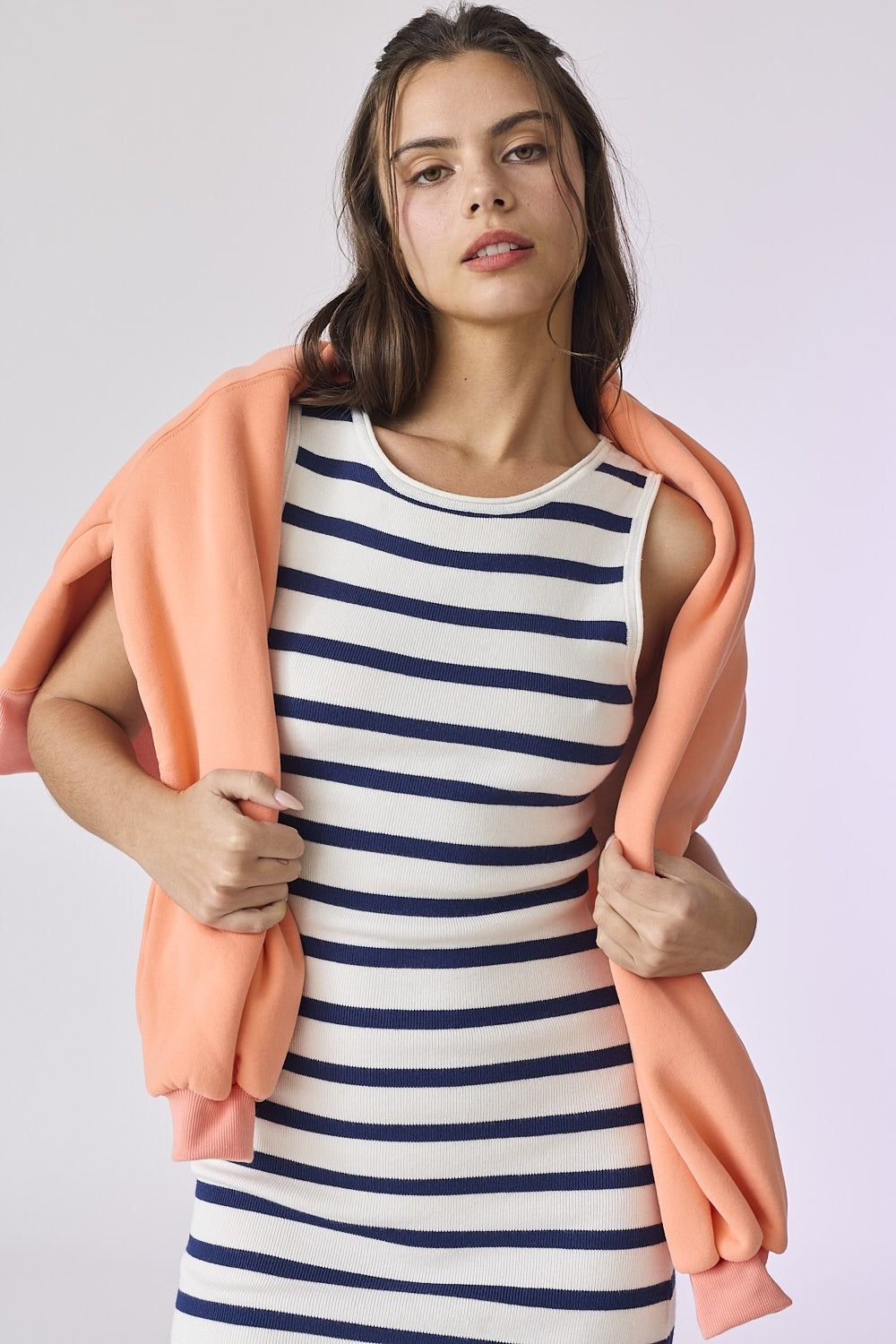 Isla Striped Midi Dress