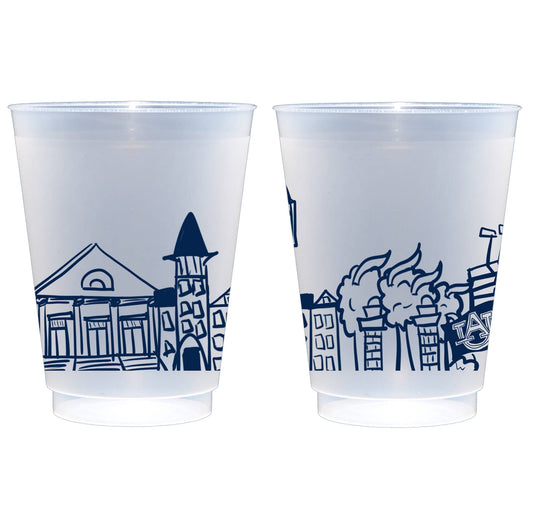 Auburn Skyline Shatterproof Cups