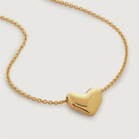 Puffy Heart Pendant Necklace