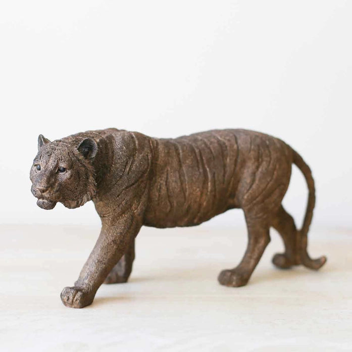 Antique Gold Tiger Statue