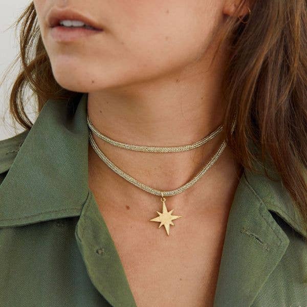 Gold Lurex Necklace Cord