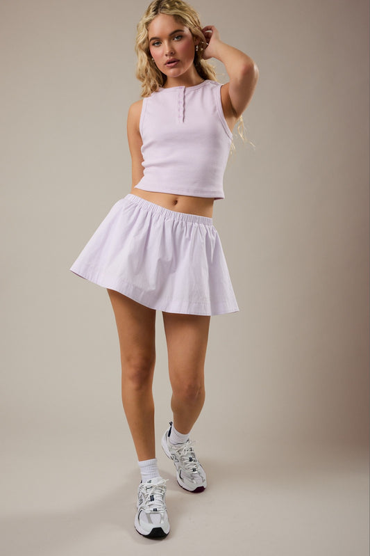 Mid Waist Mini Skort