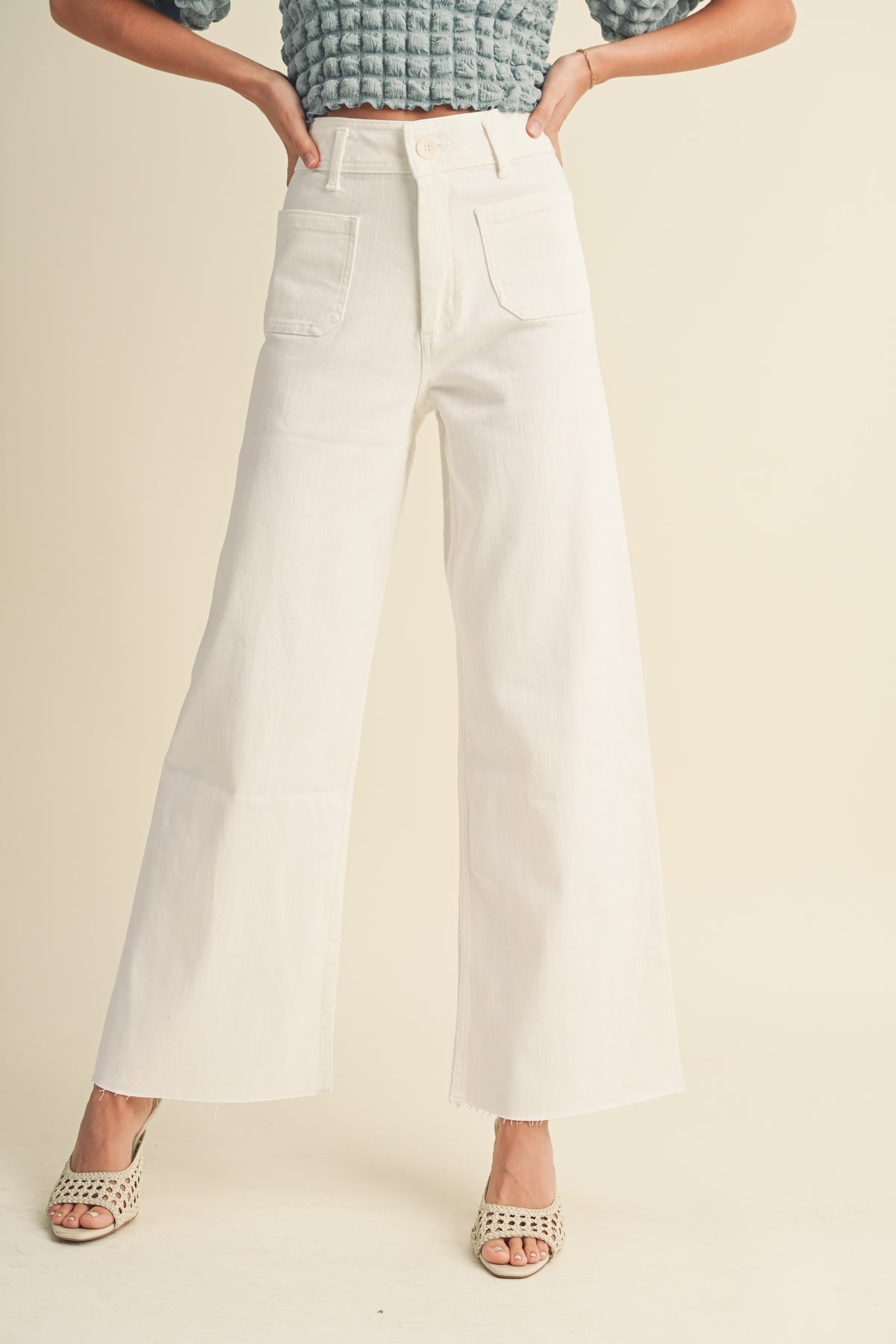 Front Pocket Straight Leg Pants