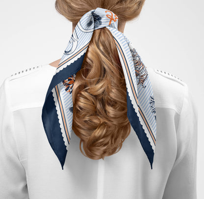 Auburn University Striped Silk Scarf