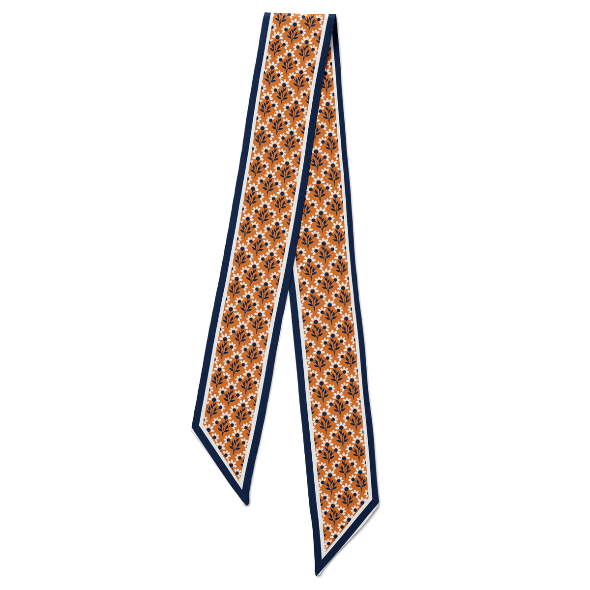 The Sideline Scarf™ - Navy & Orange