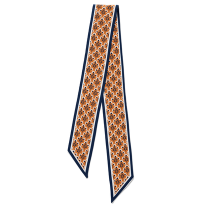 The Sideline Scarf™ - Navy & Orange