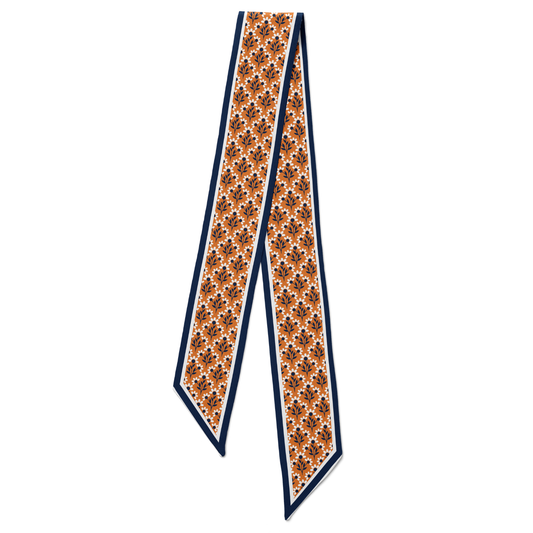 The Sideline Scarf™ - Navy & Orange