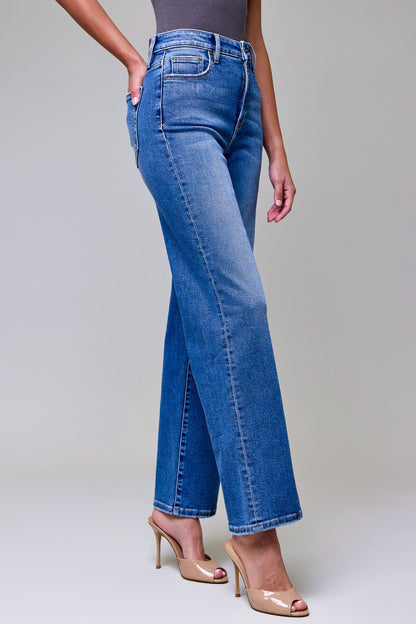 Ella High Rise Straight Jeans