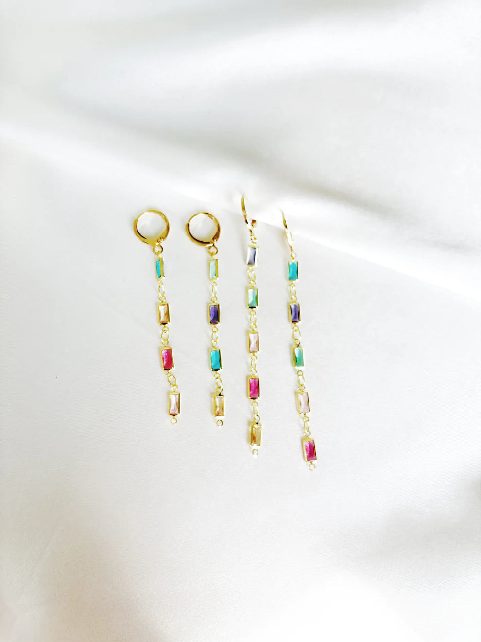 Painted Glass Duster Earring