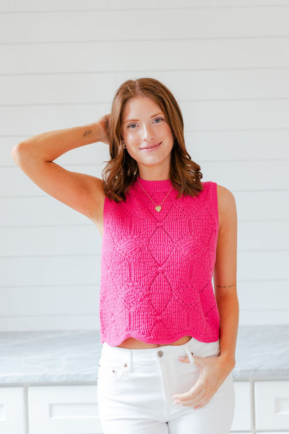Diamond Sleeveless Sweater