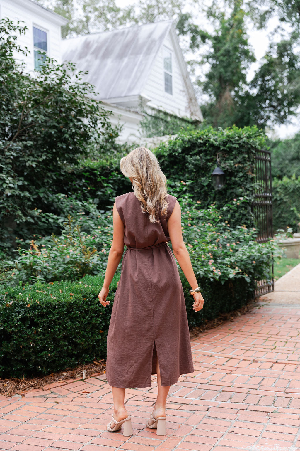 Belted Soft Midi Dress