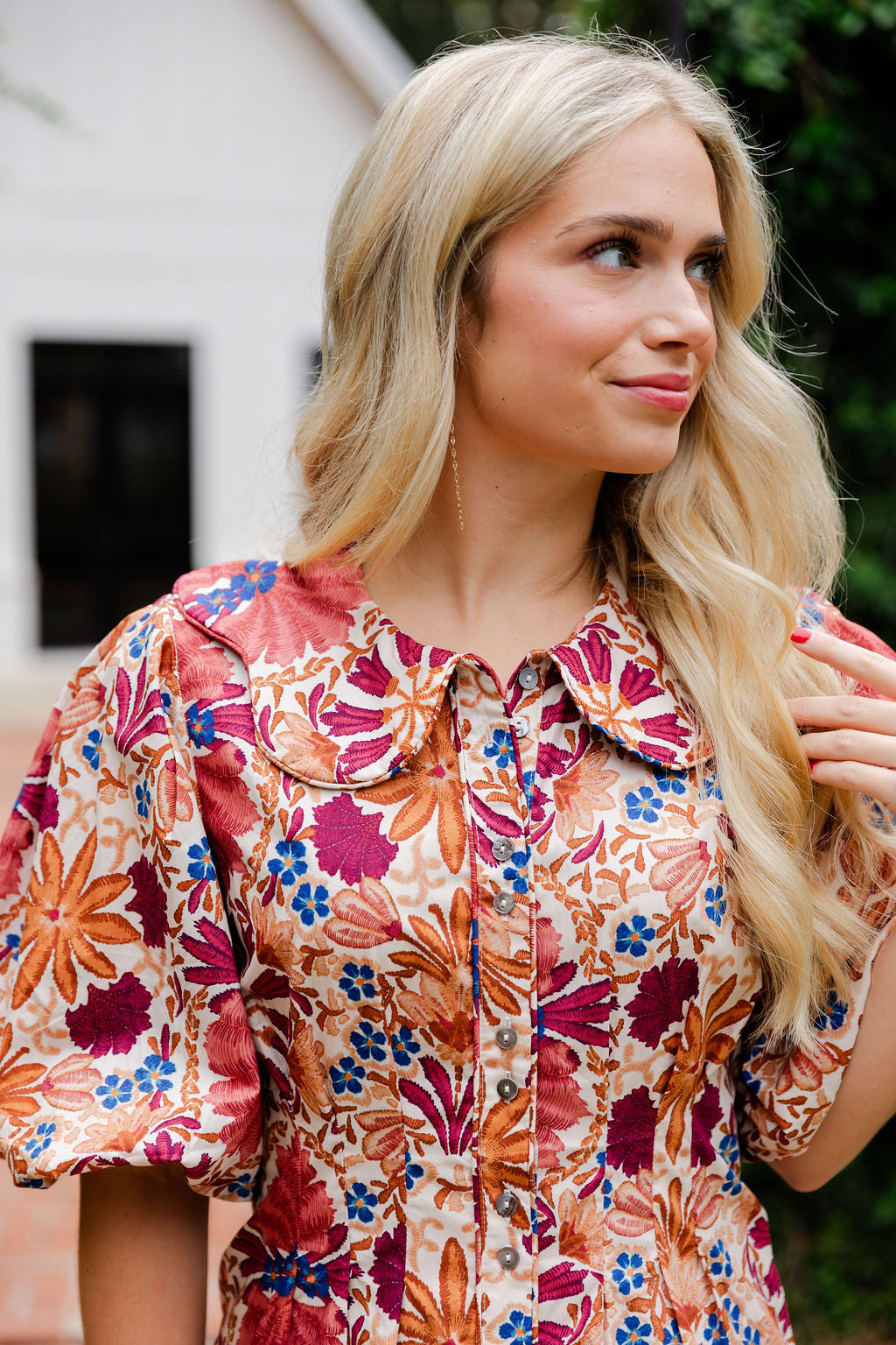 Nina Floral Balloon Dress