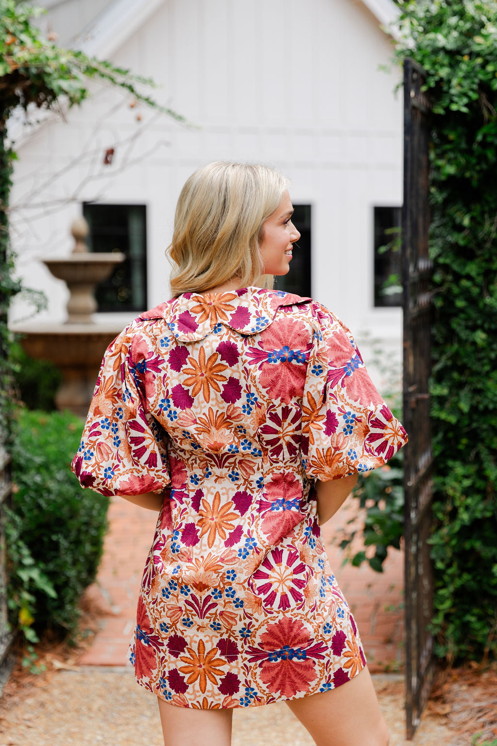 Nina Floral Balloon Dress