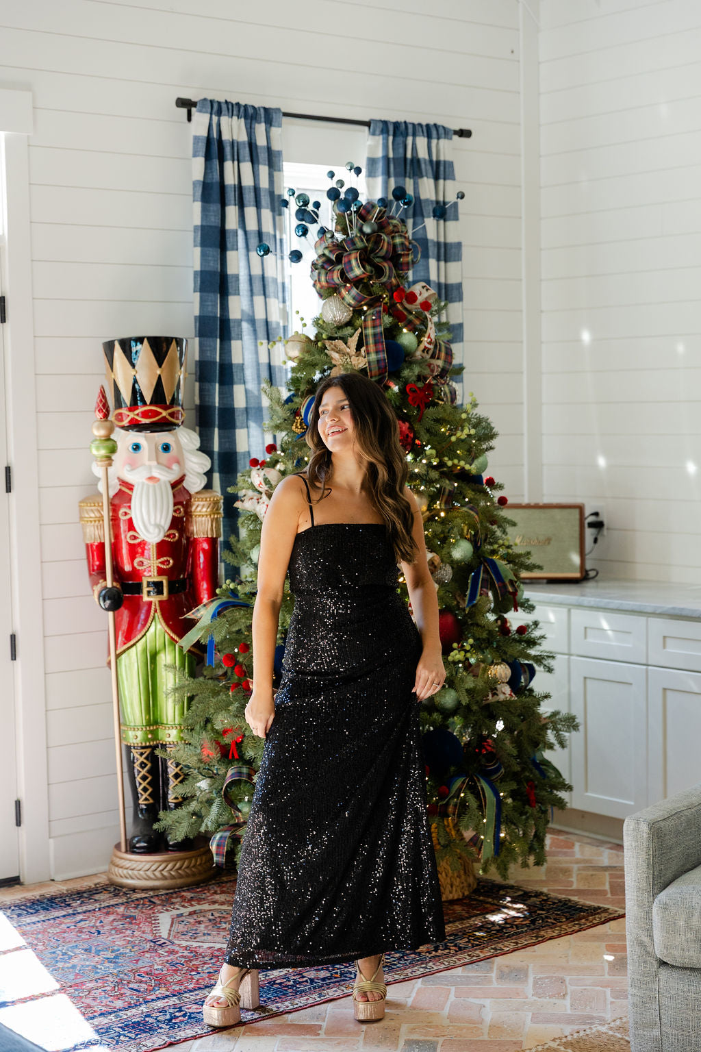 Sequin Tube Maxi Dress