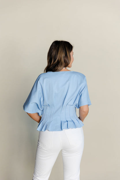 Pleated Dolman Top