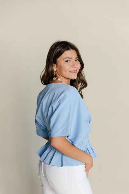 Pleated Dolman Top