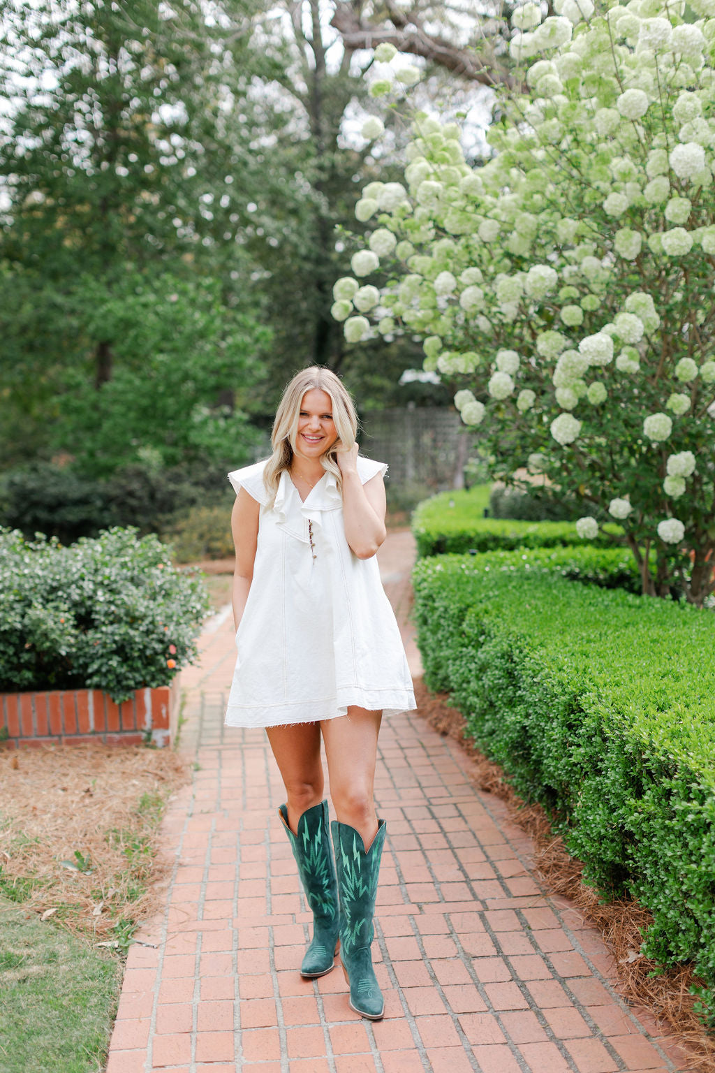 Ruffled Collar Dress