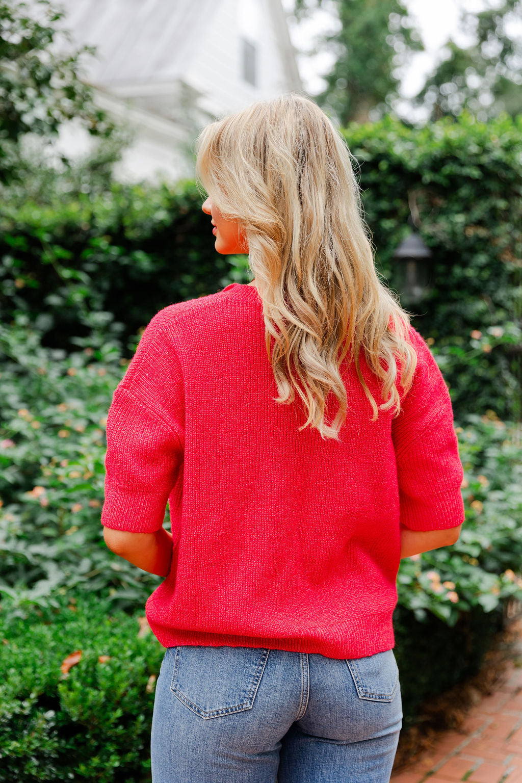 Knit Relaxed Short Sleeve Cardigan