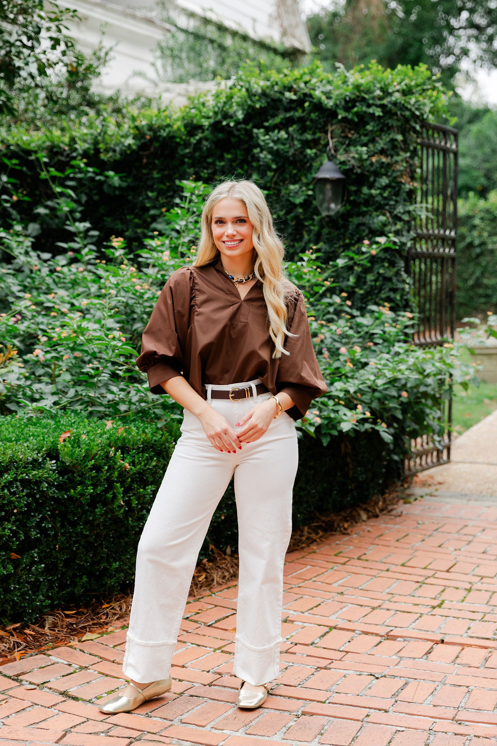 Collared Large Cuff Top