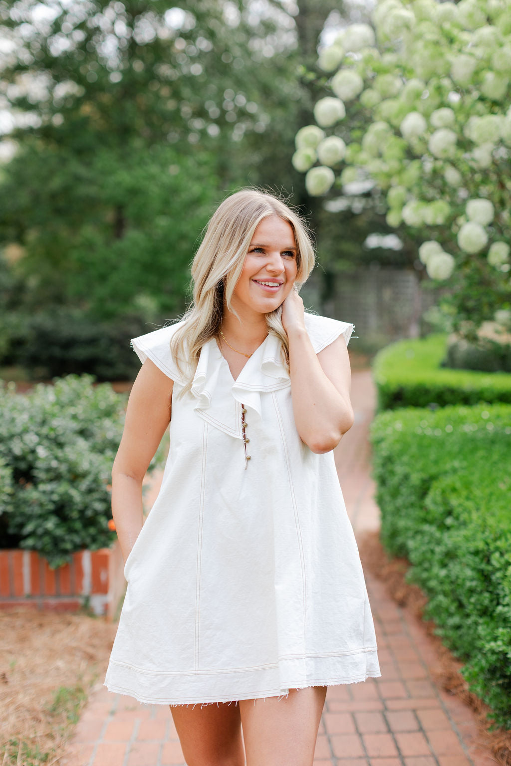 Ruffled Collar Dress